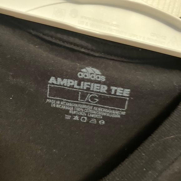 Adidas Amplifier Tee in Black with White Accents - Picture 3 of 3